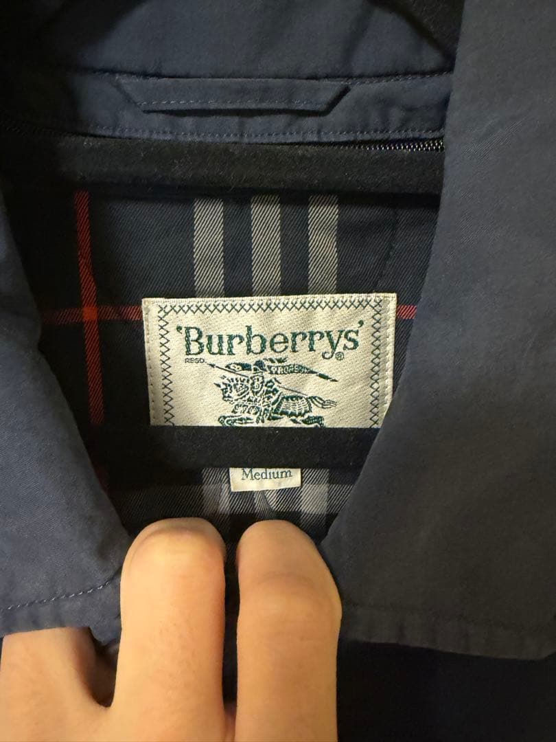 【希少】90s Burberrys バーバリー ブルゾン 袖ロゴ ノバチェックM