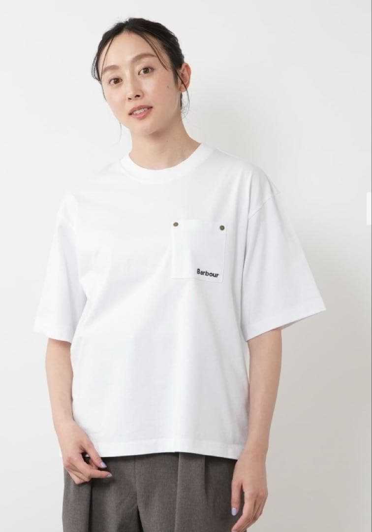 Barbour☆半袖Tシャツ☆ホワイト ブラック 2枚セット