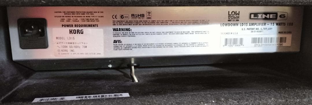 LINE6 LD15 ベースアンプ　アンプシミュレーター、エフェクト有り