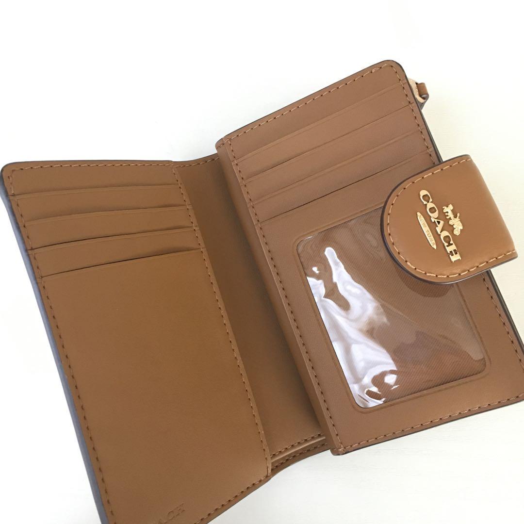 コーチ COACH 二つ折り財布 シグネチャー レディース バイカラー ブランド