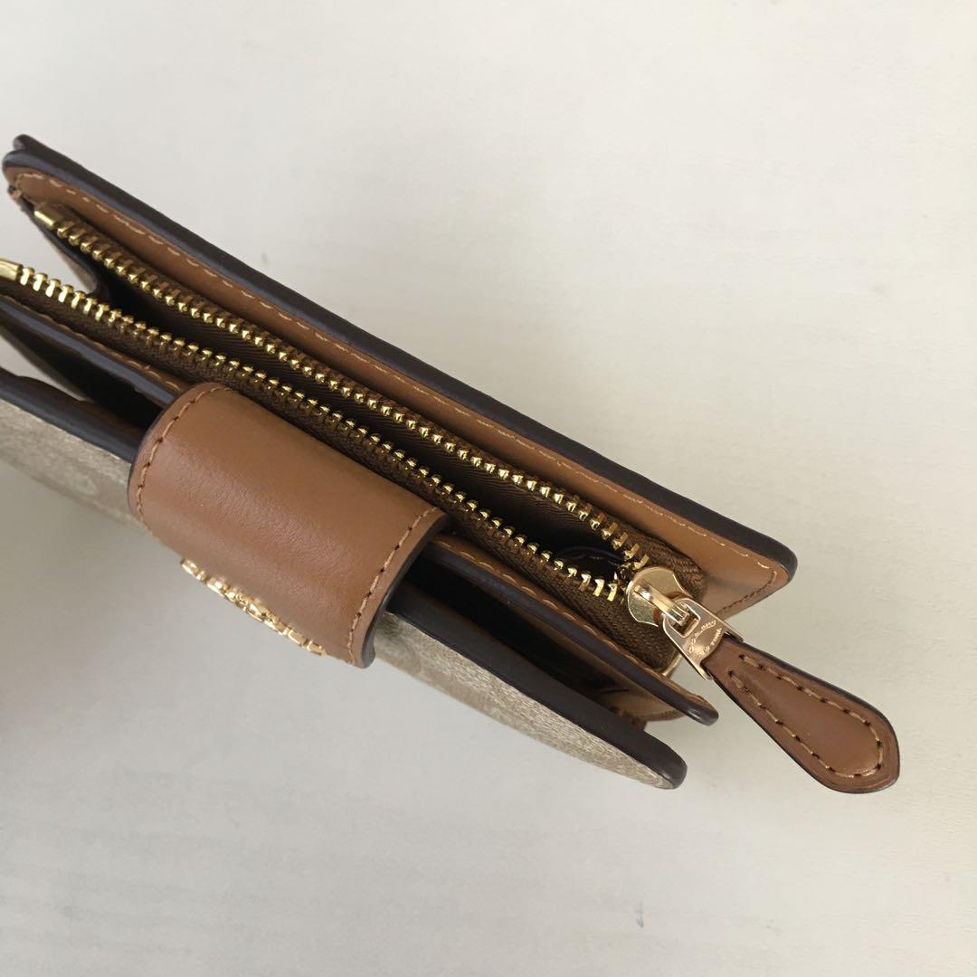 コーチ COACH 二つ折り財布 シグネチャー レディース バイカラー ブランド