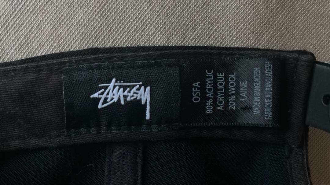 “未来人さま専用” stussy 6パネルキャップ 刺繍ロゴ SSリンク