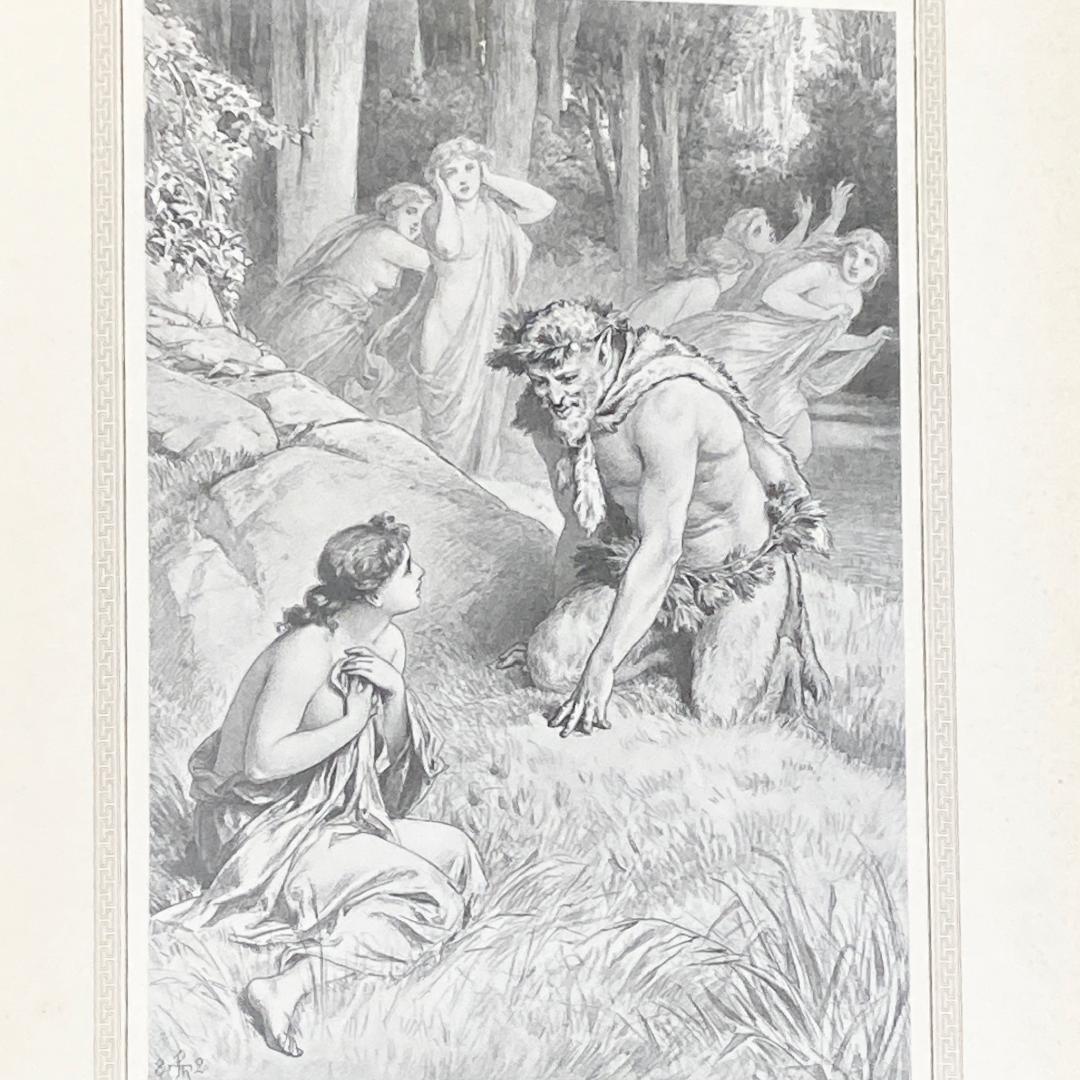 大判⭐️1882年 ポール・トゥマン 美しい挿絵『アモルとプシュケ』Psyche