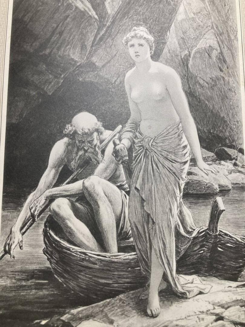 大判⭐️1882年 ポール・トゥマン 美しい挿絵『アモルとプシュケ』Psyche
