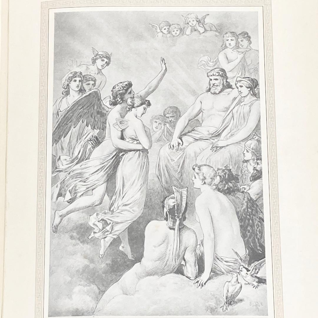 大判⭐️1882年 ポール・トゥマン 美しい挿絵『アモルとプシュケ』Psyche