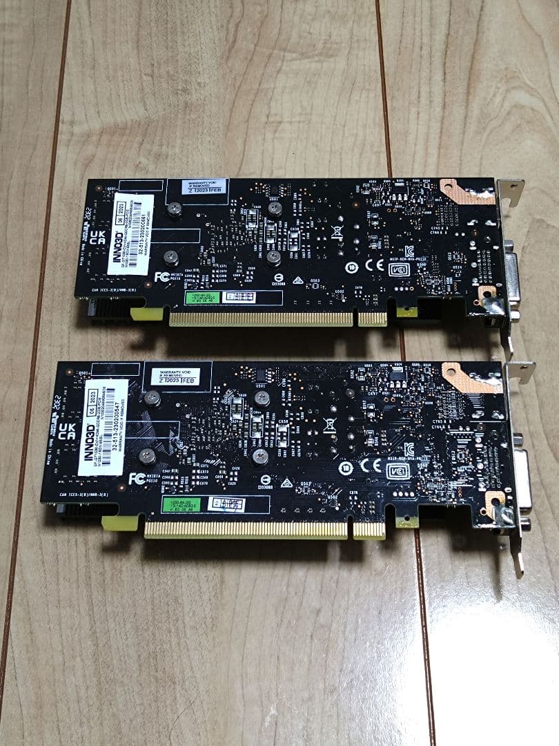 動作確認済み INNO3D GeForce GT 1030 2枚セット