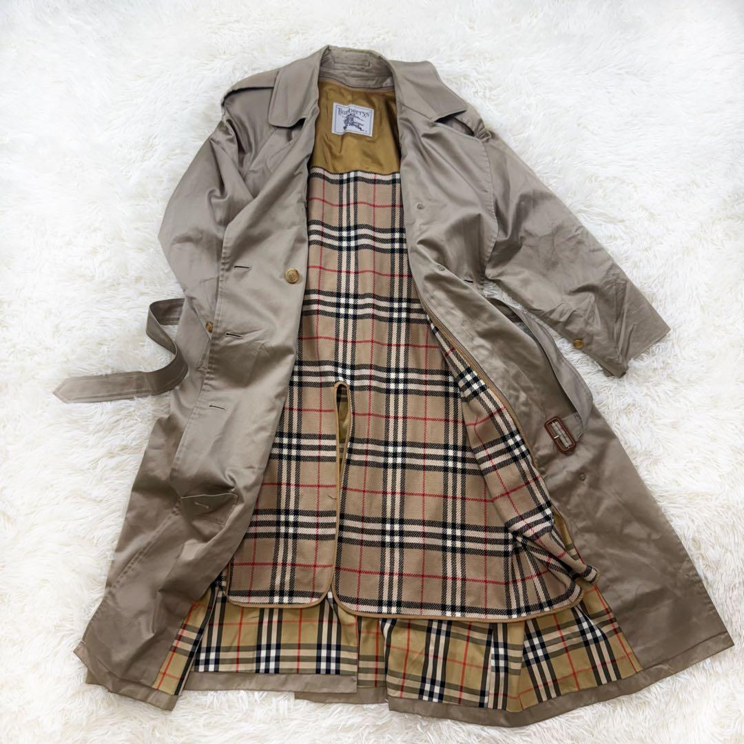 Burberry ノバチェック 襟裏チェック トレンチコート ライナー 9AR