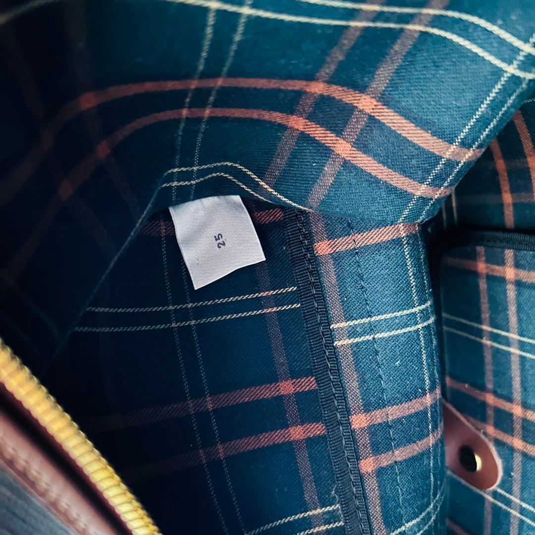 dunhill ダンヒル PVC×レザー ボストンバッグ トラベルバッグ グレー