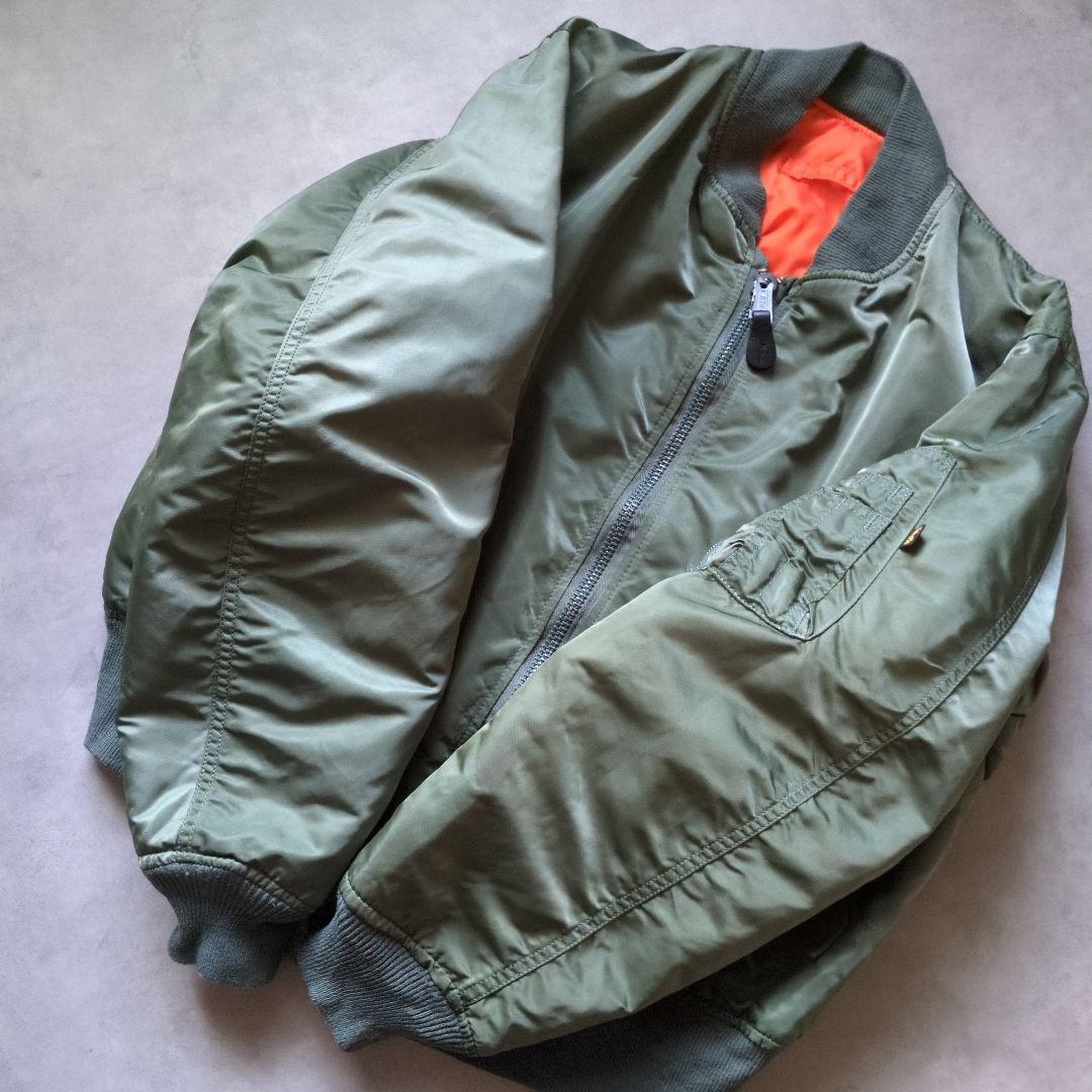 90s USA製 ALPHA MA-1 L ボンバージャケット