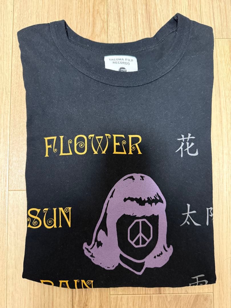 花、太陽、雨 x TACOMA FUJI RECORDS クルーネックTシャツ