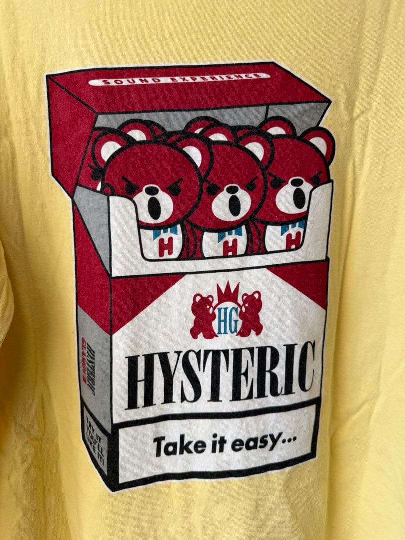 ヒステリックグラマー　ロンT hysteric glamor 古着　イエロー