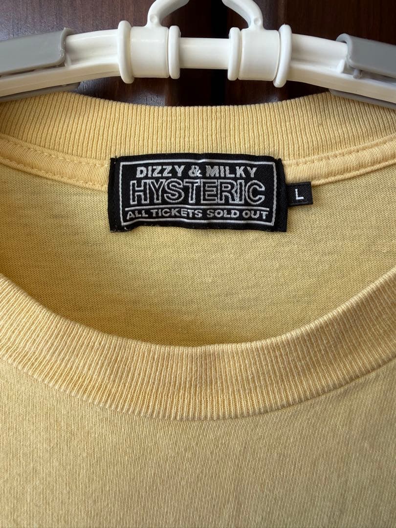 ヒステリックグラマー　ロンT hysteric glamor 古着　イエロー