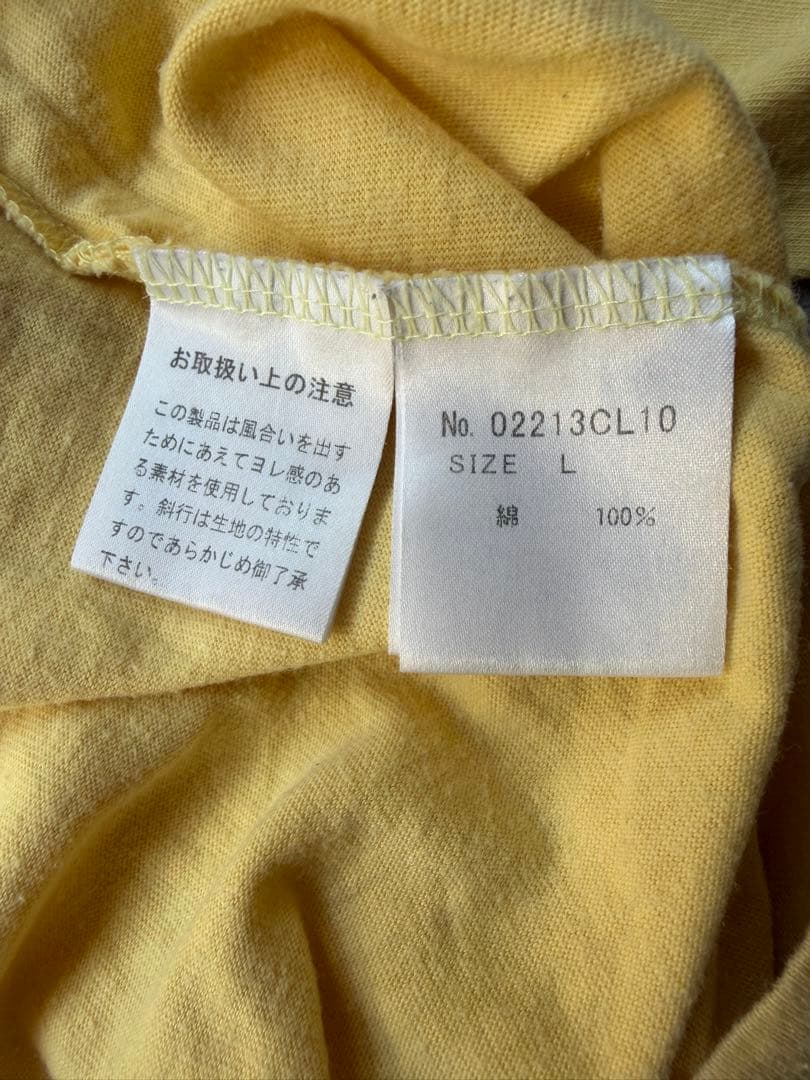 ヒステリックグラマー　ロンT hysteric glamor 古着　イエロー