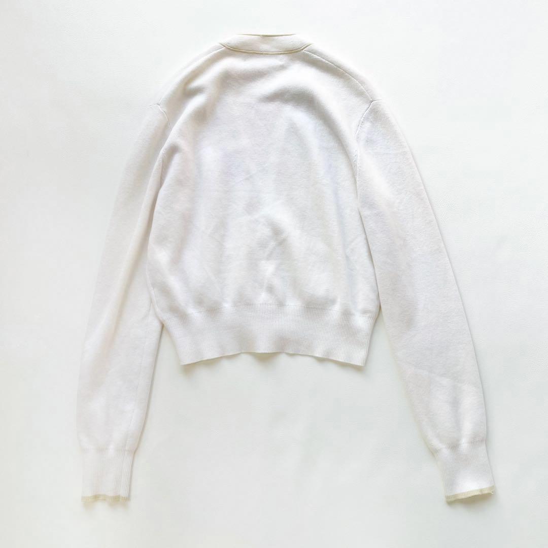 23AW CABaN コットンカシミヤ パピングVネックショートカーディガン
