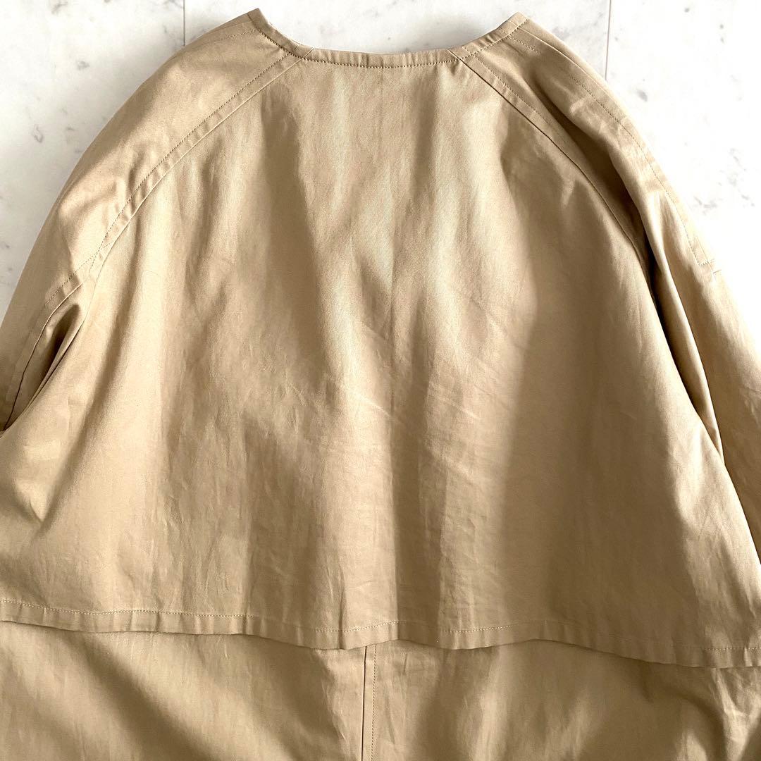 美品 ミューズドゥドゥーズィエムクラス ギャバノーカラーコート オーバーサイズ