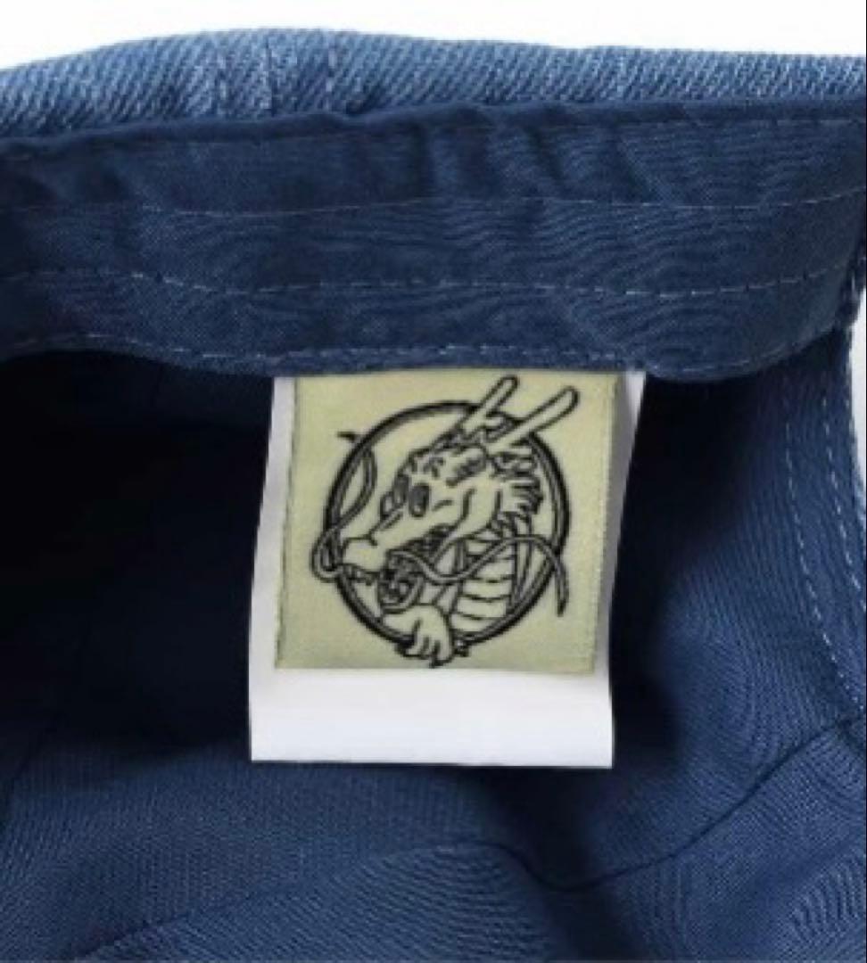 ドラゴンボールコラボ 刺繍デニムキャップ ブラック 大人 56-58