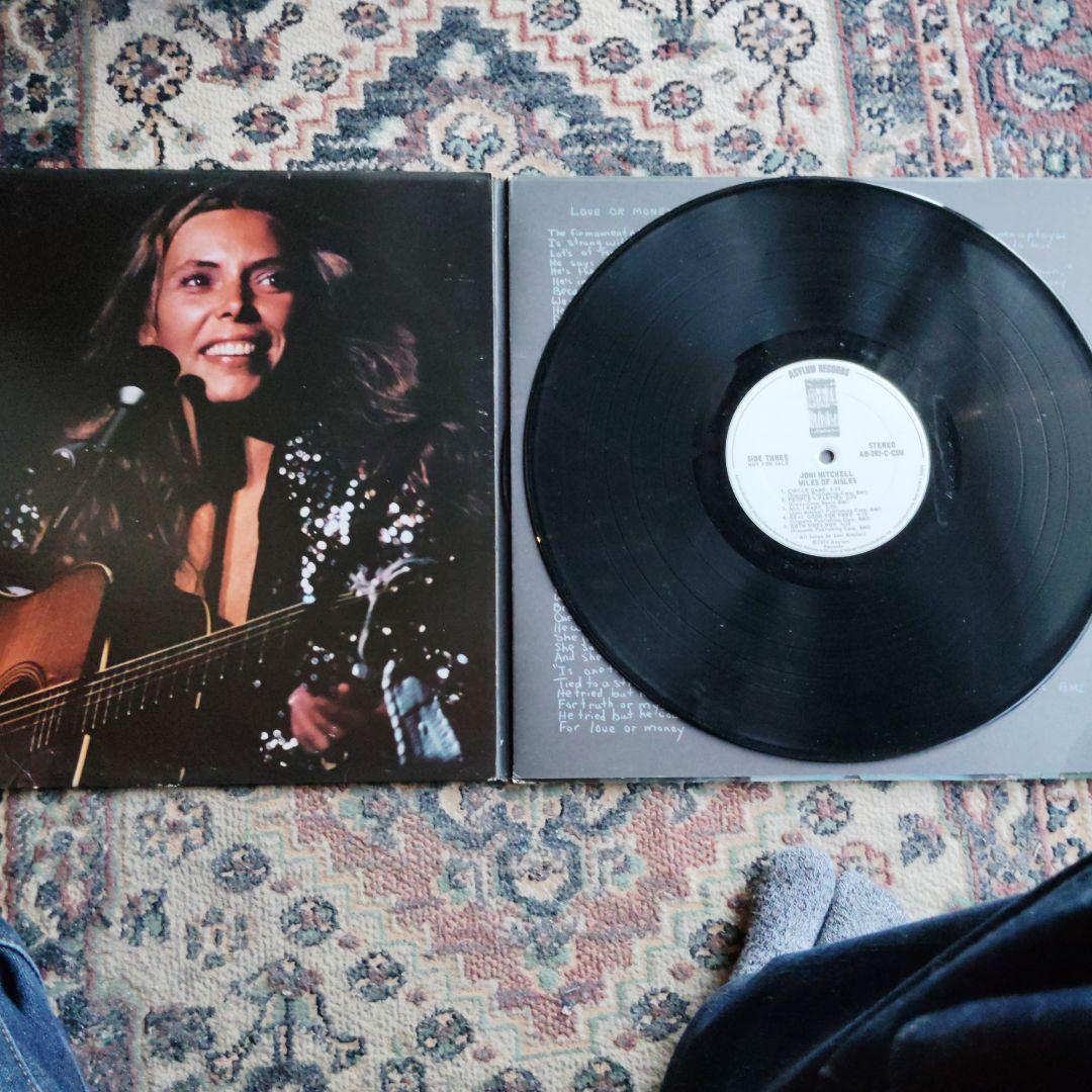 洋楽 Joni Mitchell Miles of Aisles LP