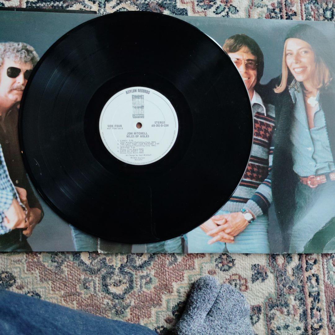 洋楽 Joni Mitchell Miles of Aisles LP