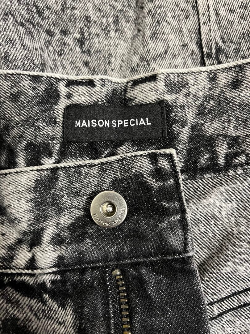 MAISON SPECIAL バギー ペインターパンツ マーブルデニム 38