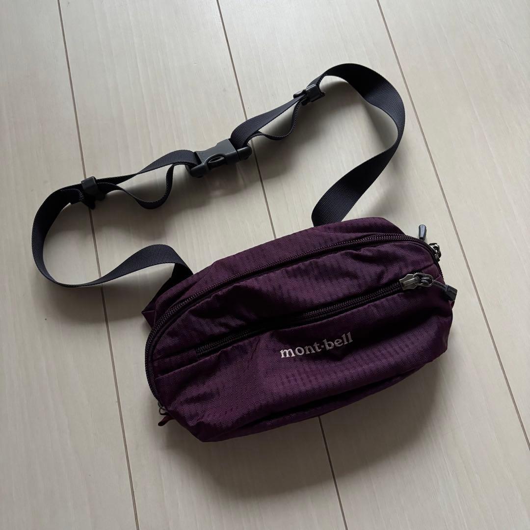 【22日まで値下げ】大人気mont-bell ボディバッグ レア　パープル　M