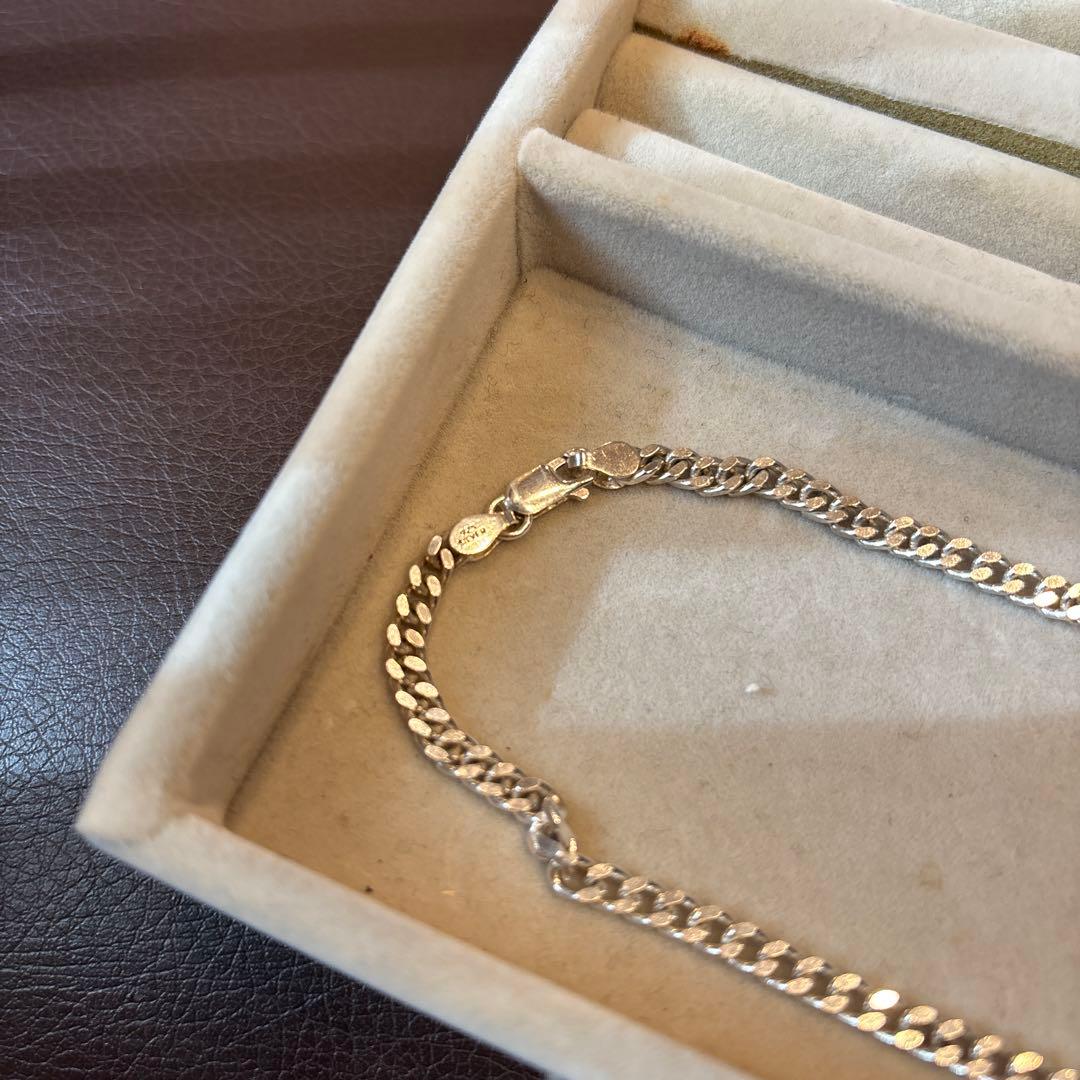 シルバー925 喜平チェーンネックレス ロブスタークラスプ　50cm