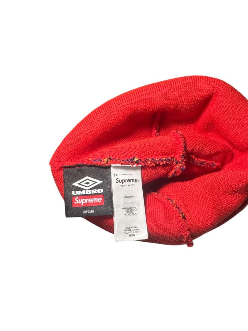【Supreme×Umbro 】美品ニット帽・ビーニー