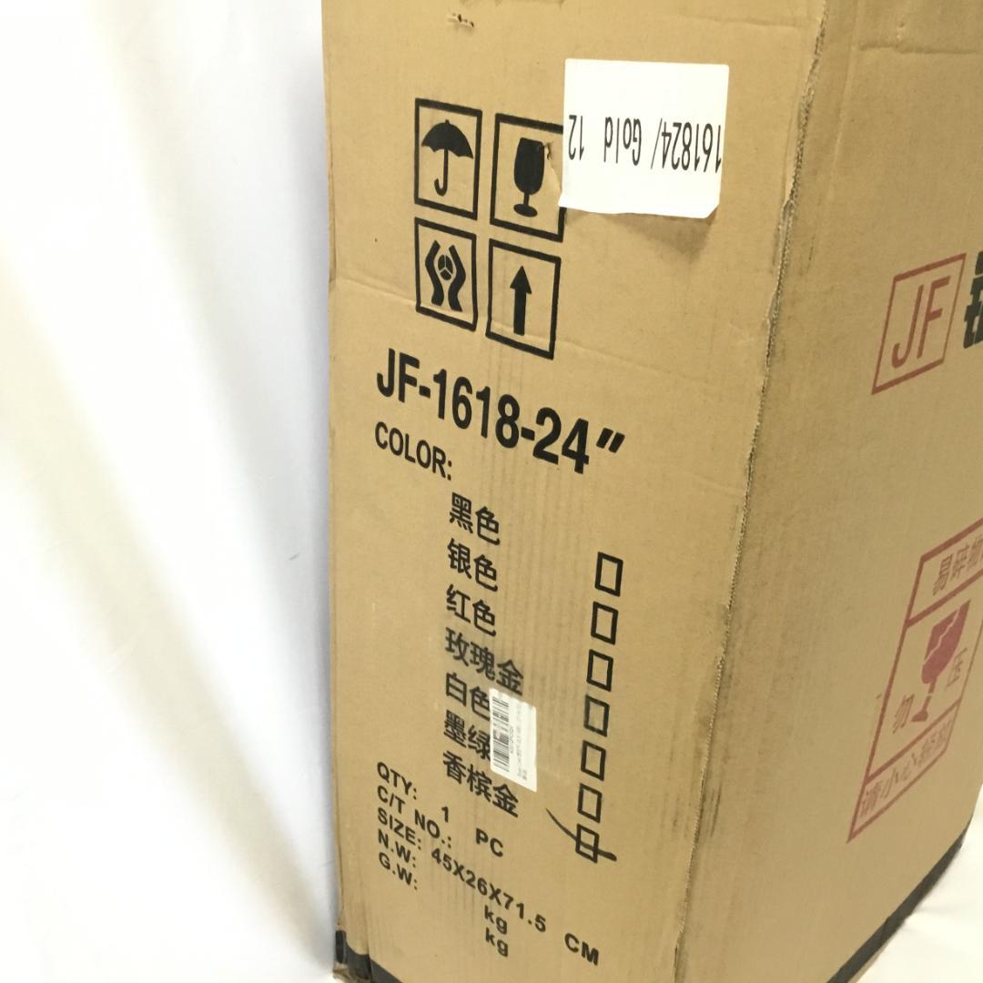【新品・未使用】JF 24インチ アルミフレーム スーツケース ゴールド