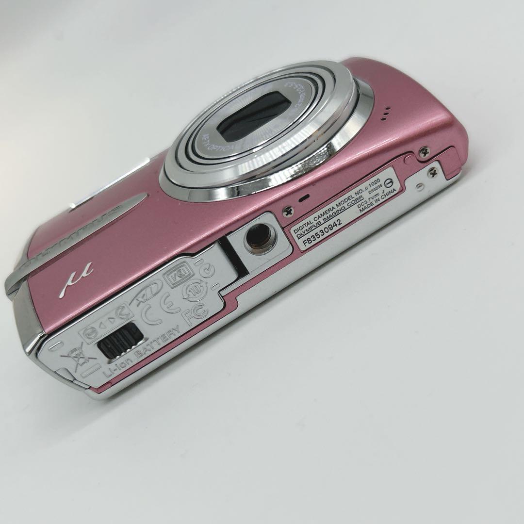 オリンパス μ1020デジカメ 動作確認済 ピンク