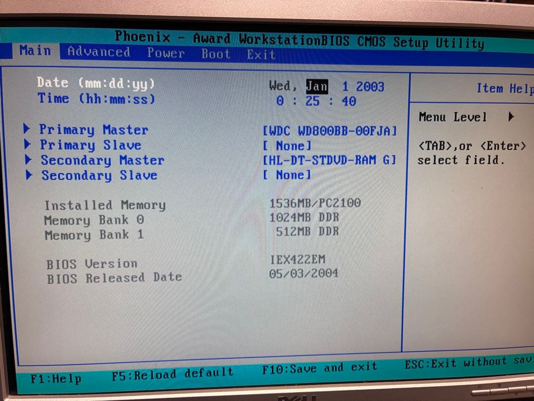 デスクトップ本体 J2820 Windows XP リカバリディスク付き