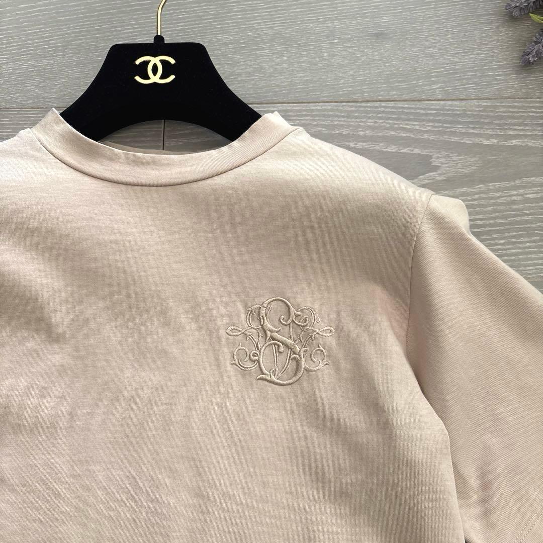 【極美品✴︎】SEVEN TEN SVT刺繍Tシャツ ベージュ S