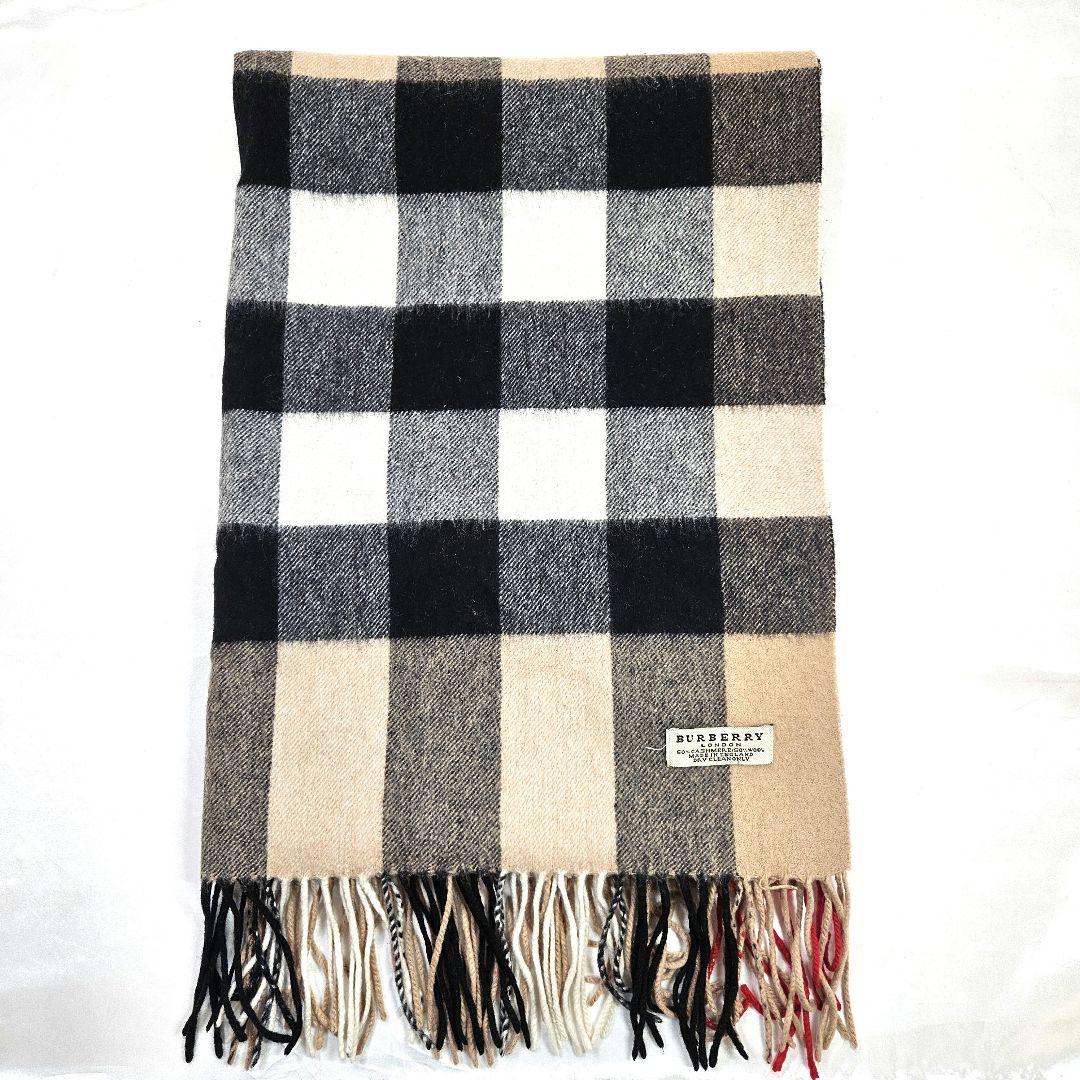 BURBERRY バーバリー チェック カシミヤ ウール ストール マフラー