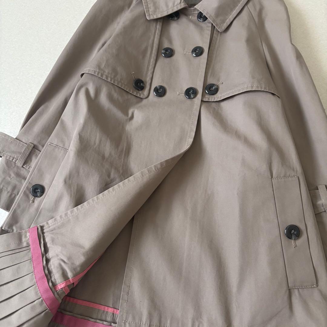 SPORTMAX CODE トレンチコート40 プリーツ着脱可 ベージュ