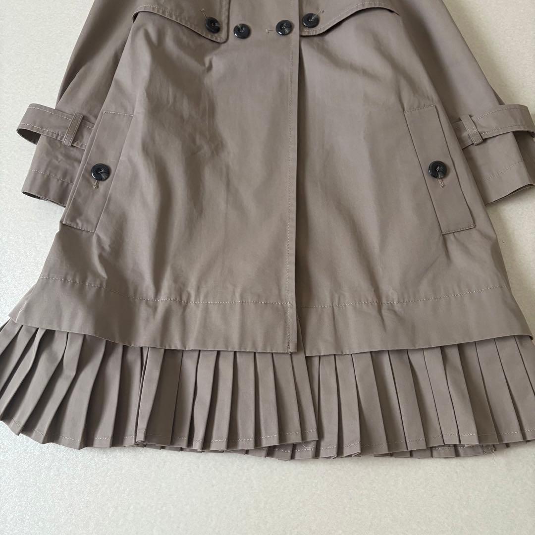 SPORTMAX CODE トレンチコート40 プリーツ着脱可 ベージュ