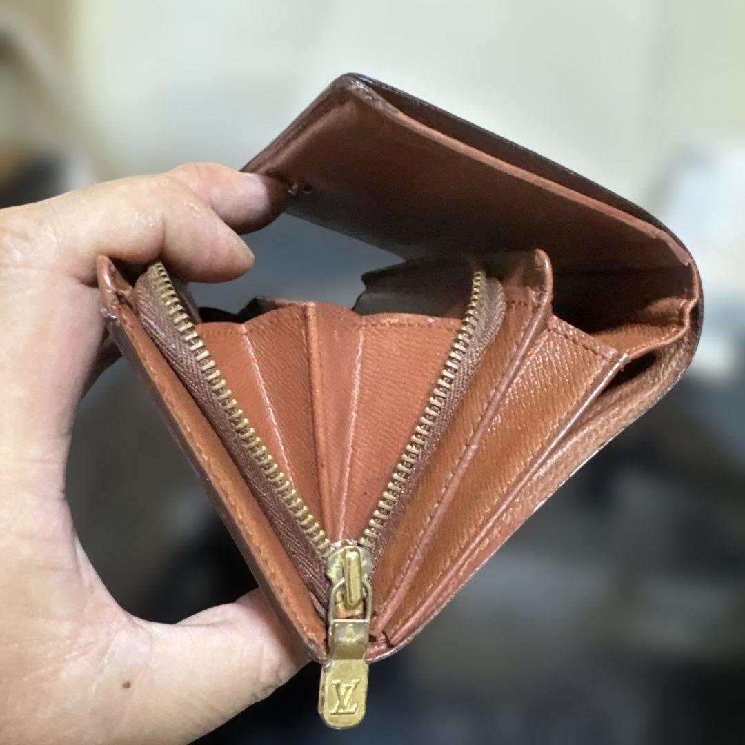 ⑤☆良品☆ モノグラム♪Ｌ字型ファスナー財布