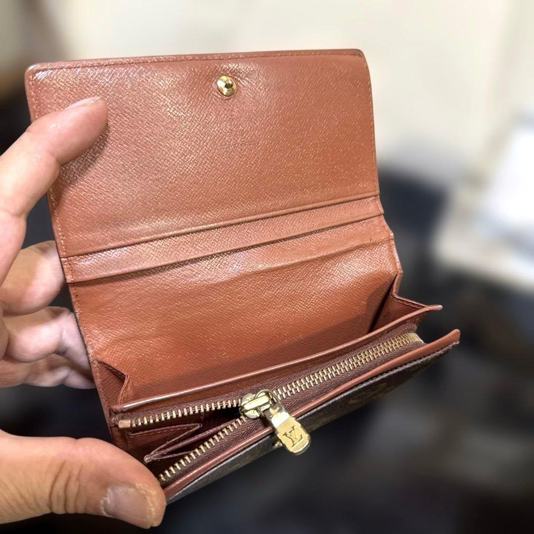 ⑤☆良品☆ モノグラム♪Ｌ字型ファスナー財布
