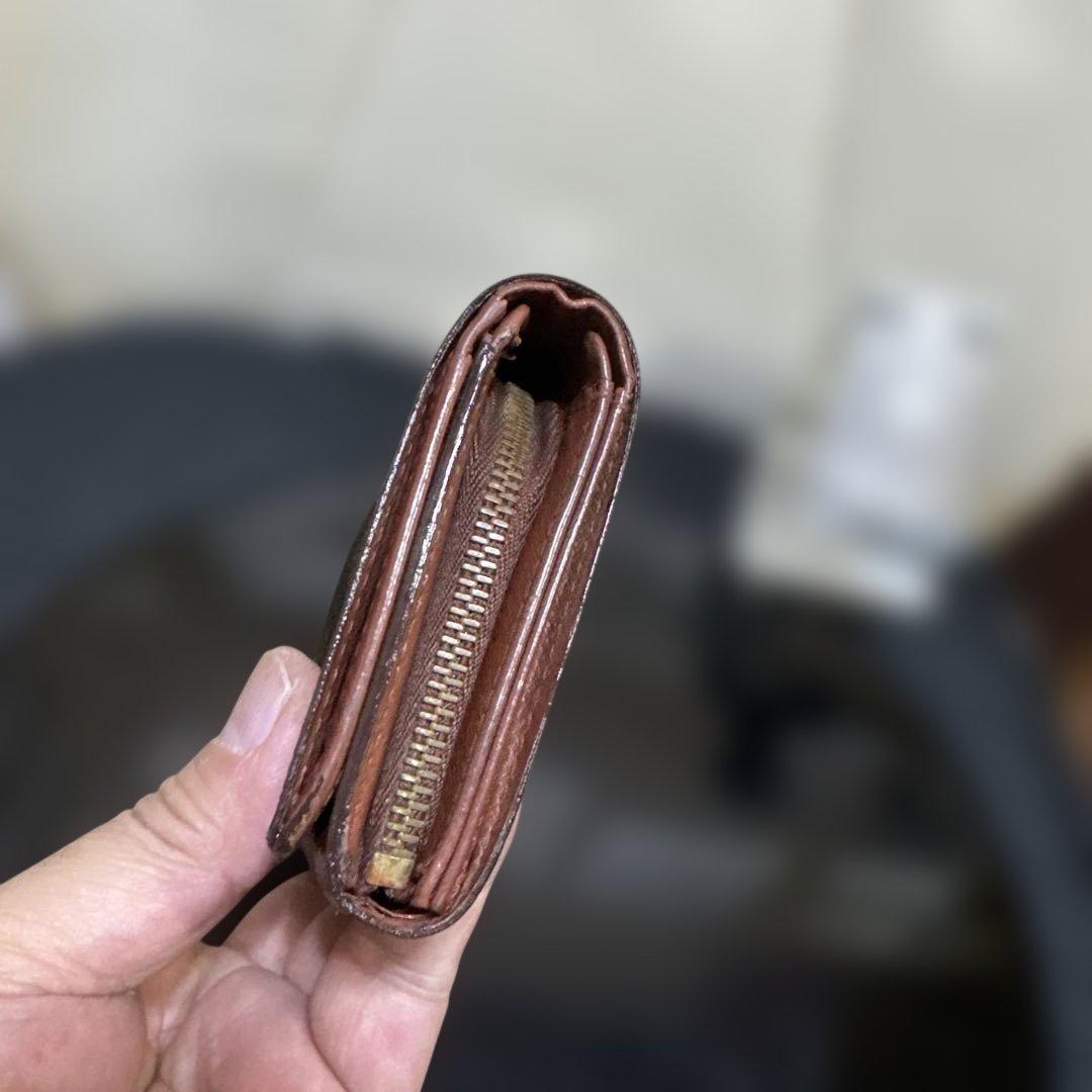 ⑤☆良品☆ モノグラム♪Ｌ字型ファスナー財布