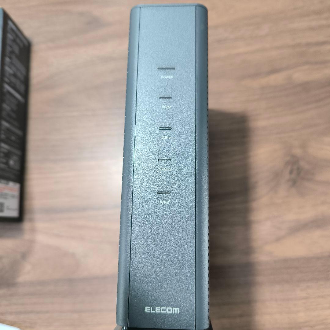 ELECOM Wi-Fi 6E ルーター WRC-XE5400GS-G 動作済