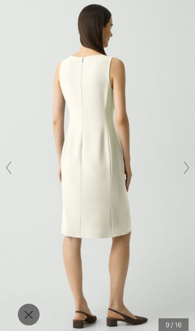 【新品タグ付】定番theory AdmiralCrepeFlaredDress