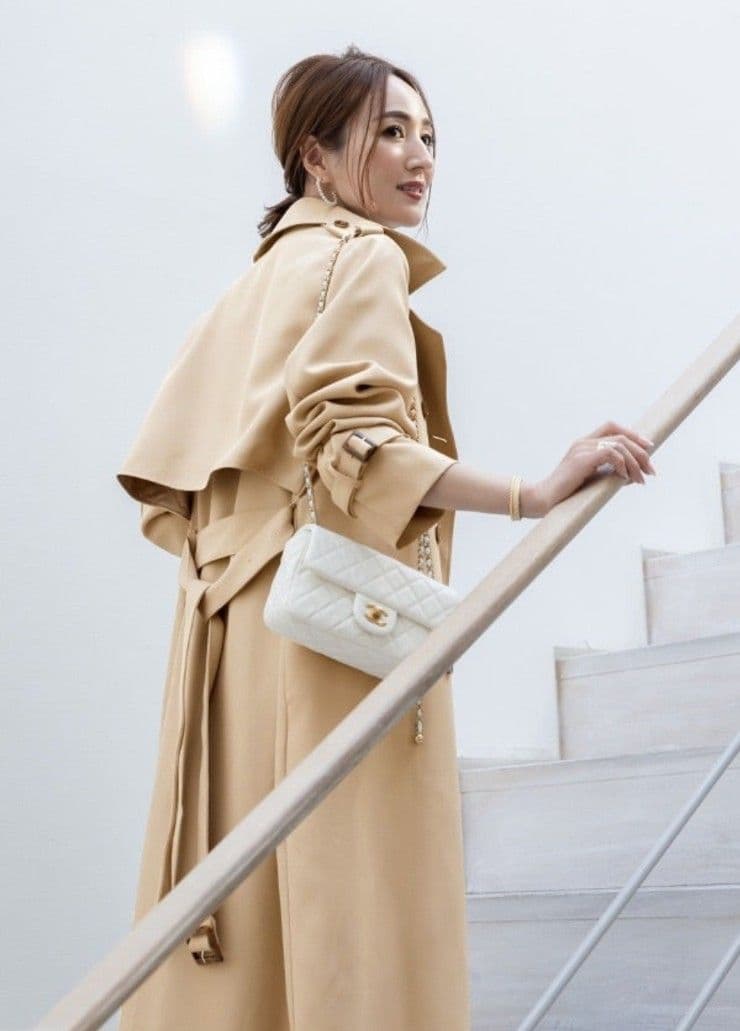 星玲奈さんコラボ　ロングトレンチコート