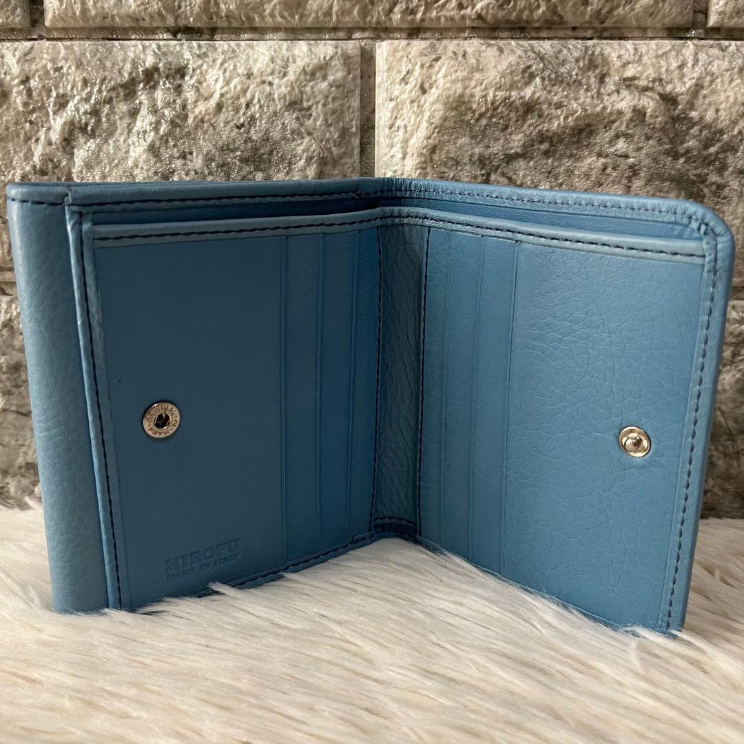 【新品未使用】ヒロフ　センプレ　レザー　三つ折り財布