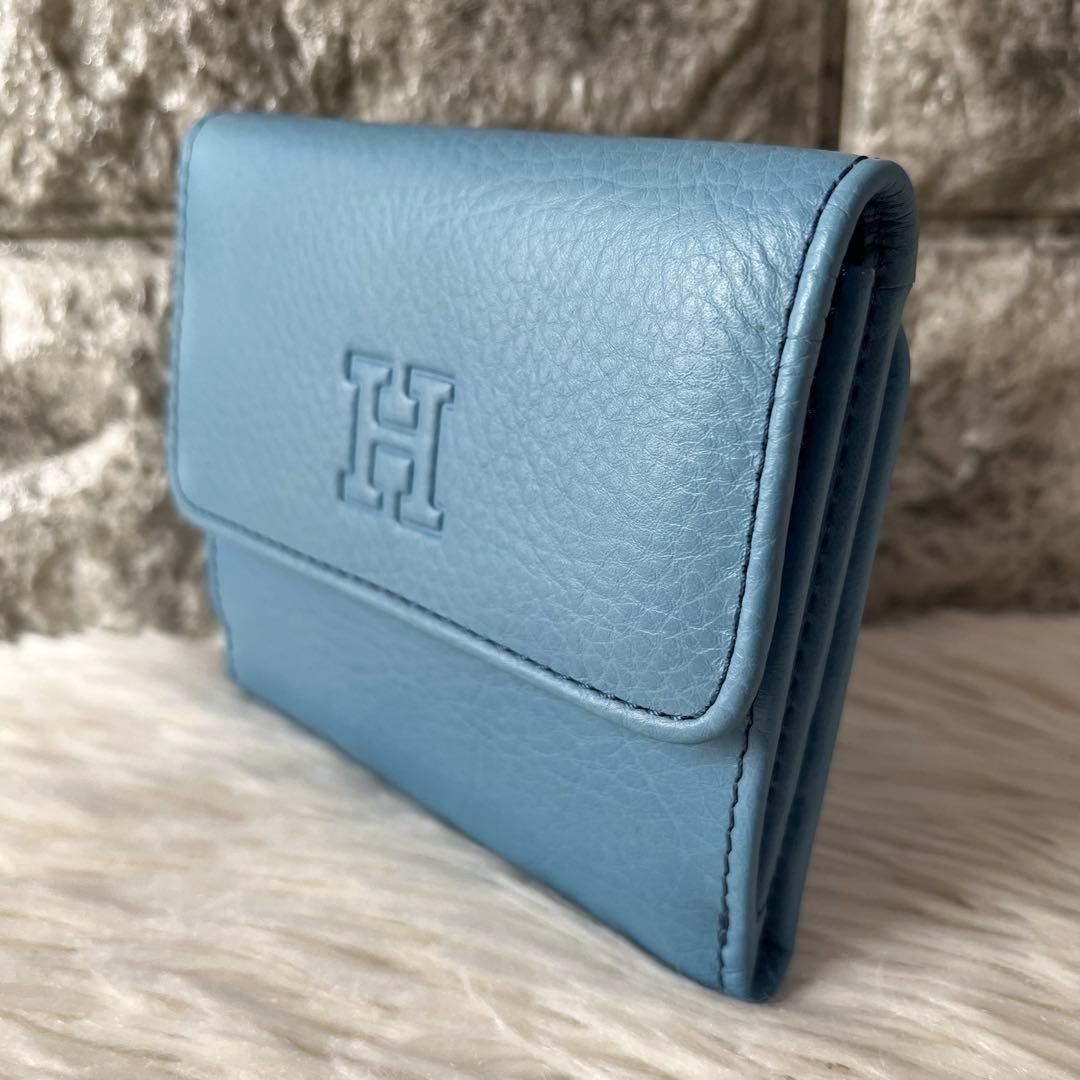 【新品未使用】ヒロフ　センプレ　レザー　三つ折り財布