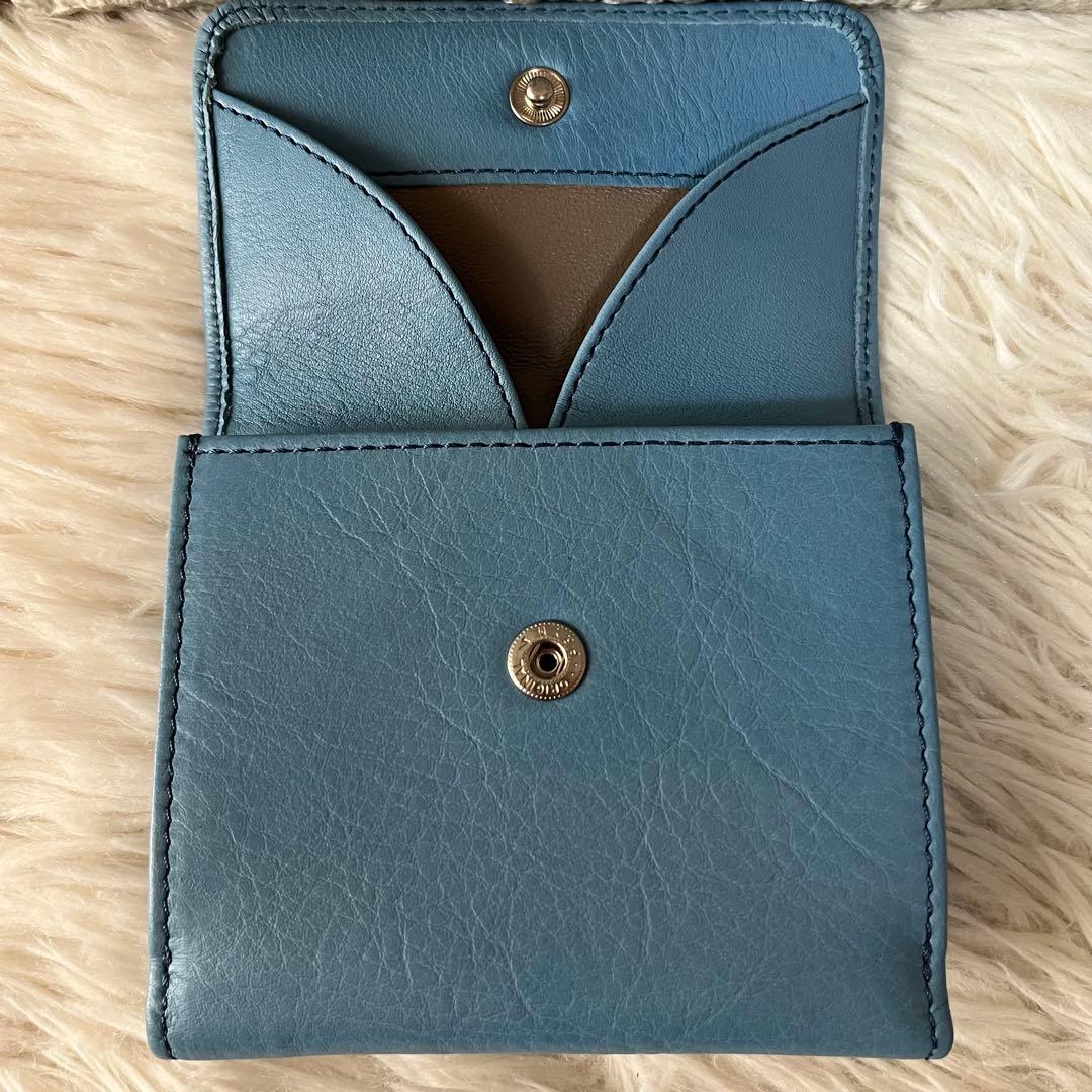 【新品未使用】ヒロフ　センプレ　レザー　三つ折り財布