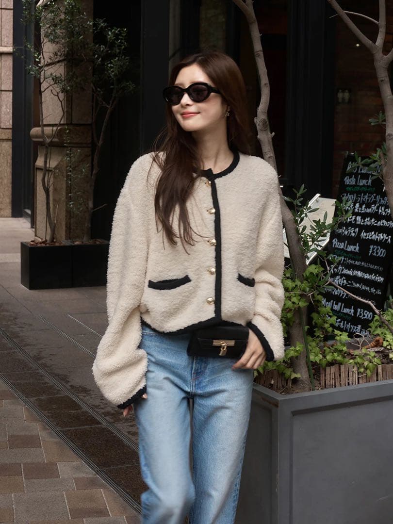 【新品】TEDDY KNIT JACKET
