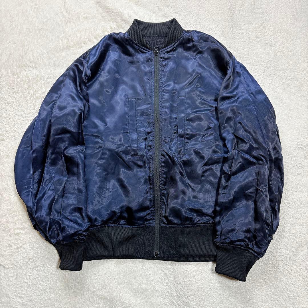 美品 25AW marka マーカ ペイズリー柄 ジャガード ボンバージャケット