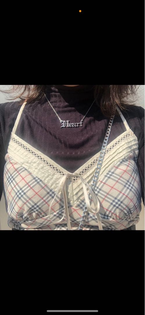 Burberry チェック柄キャミソール