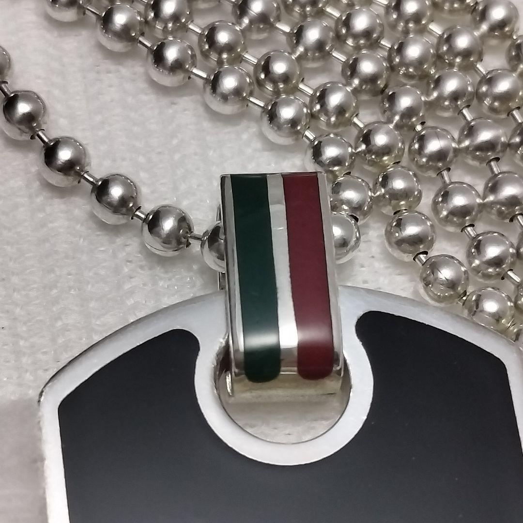 希少 GUCCI グッチ ネックレス ドッグタグ クレスト シェリーライン