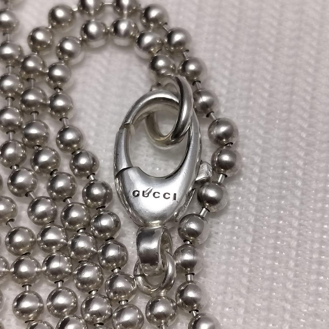 希少 GUCCI グッチ ネックレス ドッグタグ クレスト シェリーライン