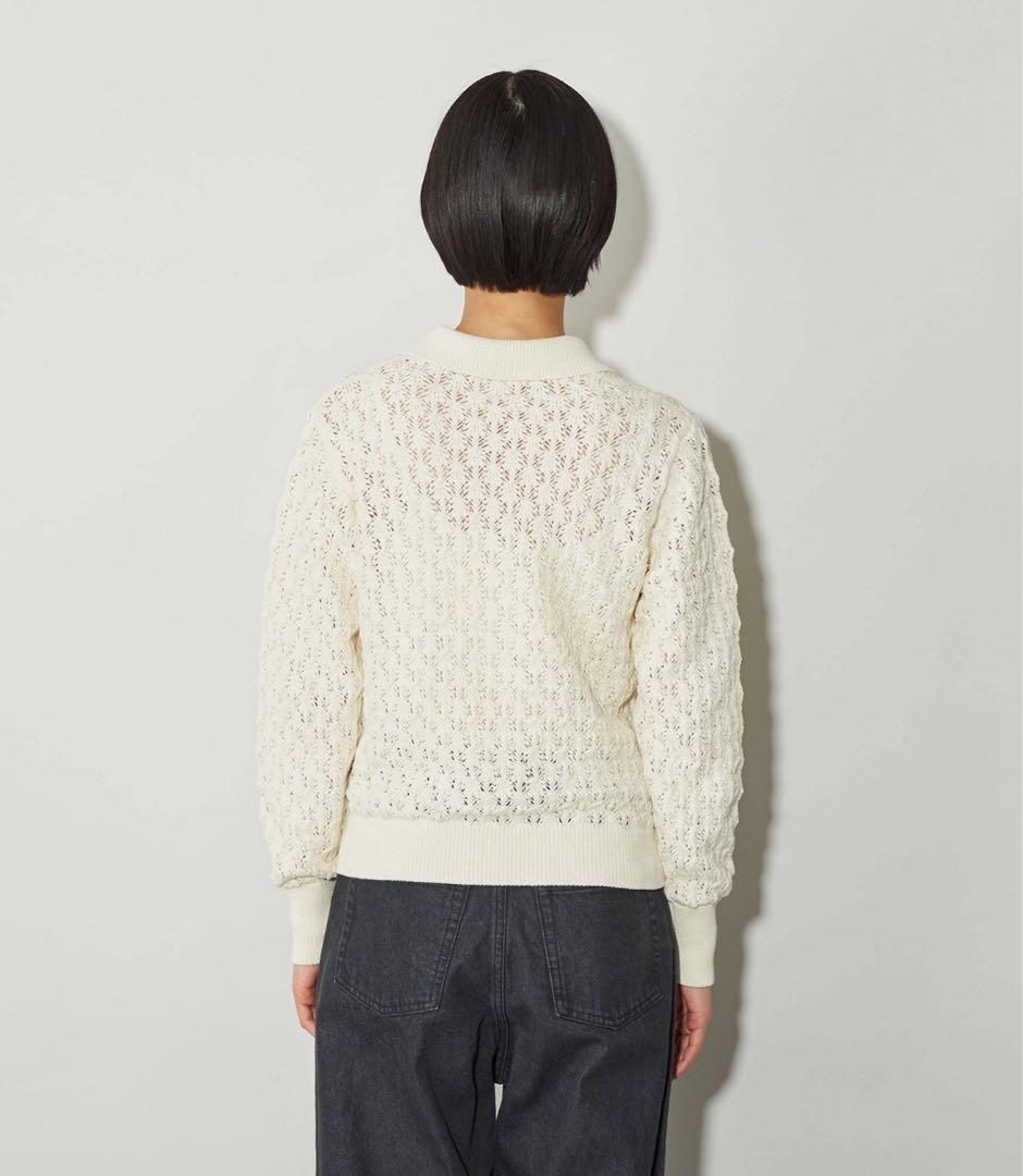 【新品】＜CITEN＞レースアミポロエリニット