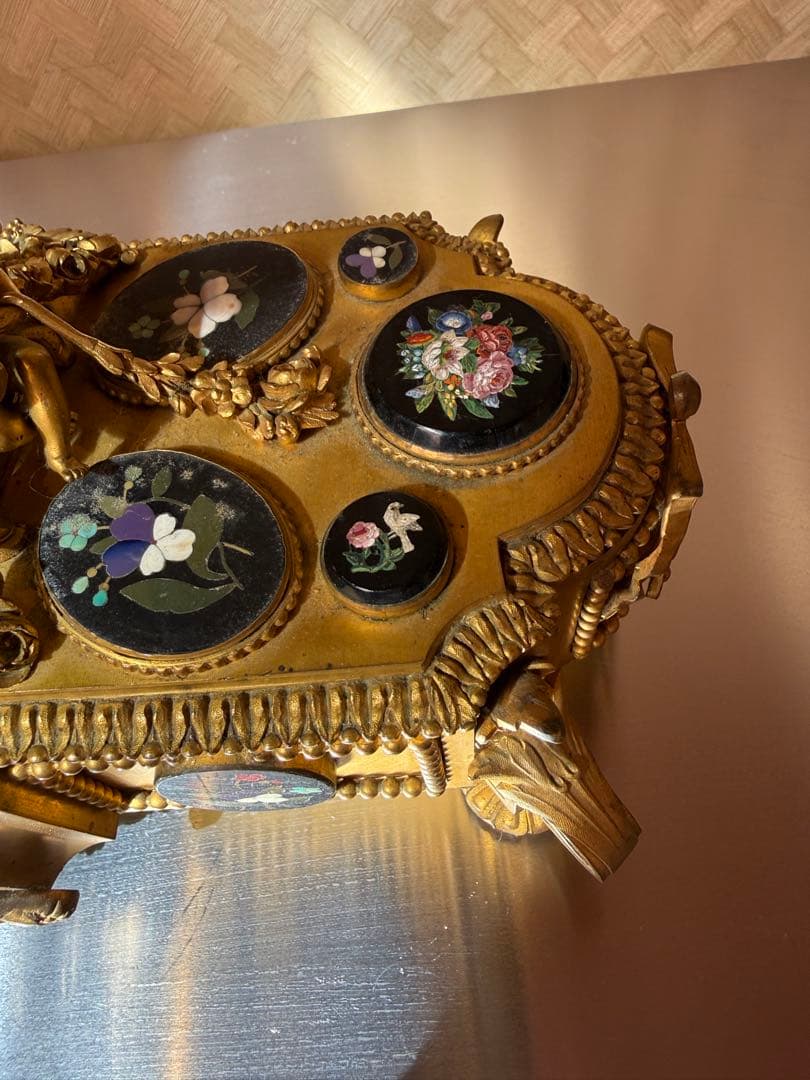 アンティーク　ジュエリーボックス　カメオ付　美品