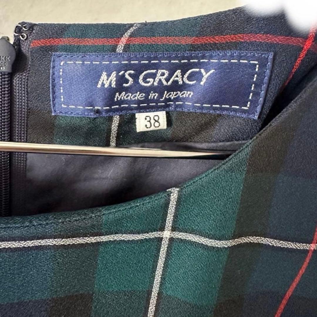 【極美品】M's GRACY チェックワンピース